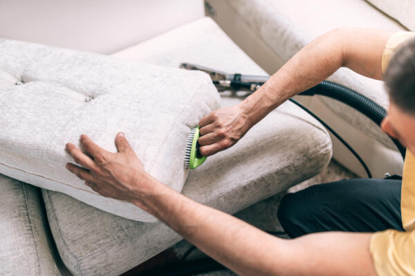 Cu ce se curăță canapeaua din material textil